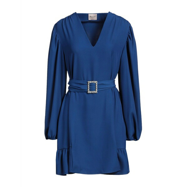 【送料無料】 マリウッチャ レディース ワンピース トップス Mini dresses Blue