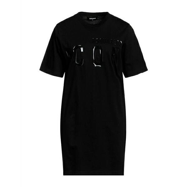 【送料無料】 ディースクエアード レディース ワンピース トップス Mini dresses Black|asty