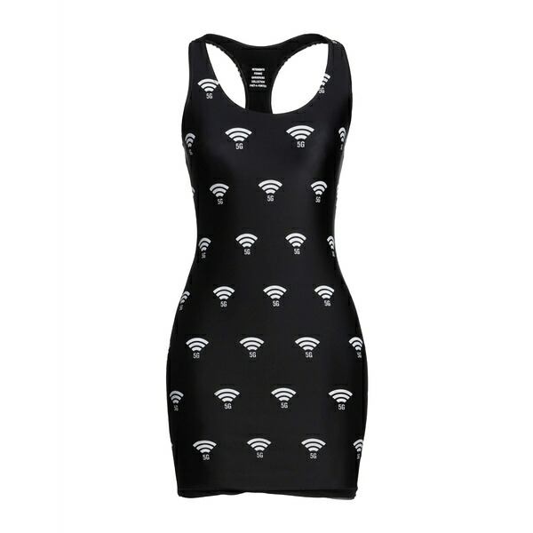 【送料無料】 ヴェトモン レディース ワンピース トップス Mini dresses Black