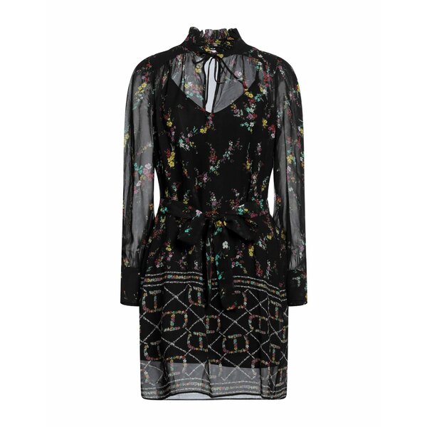 【送料無料】 ツインセット レディース ワンピース トップス Mini dresses Black｜asty