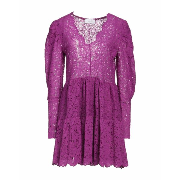 【送料無料】 ソーアリュール レディース ワンピース トップス Mini dresses Purple