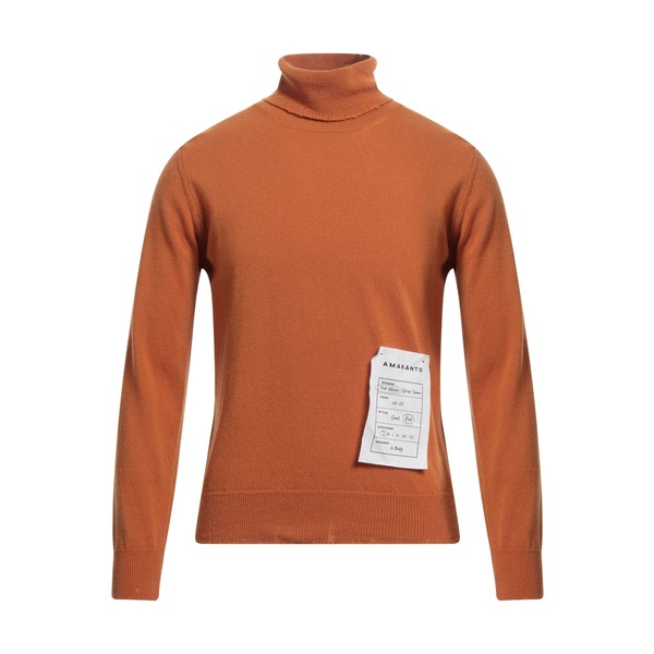 【貨物輸送無料】 アマラント メンズ 編み物\u0026スウェーター アウター Turtlenecks Orange