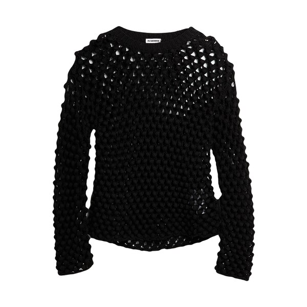 【貨物輸送無料】 ジル・サンダー メンズ 編み物\u0026ティーシャツ アウター Sweaters Black