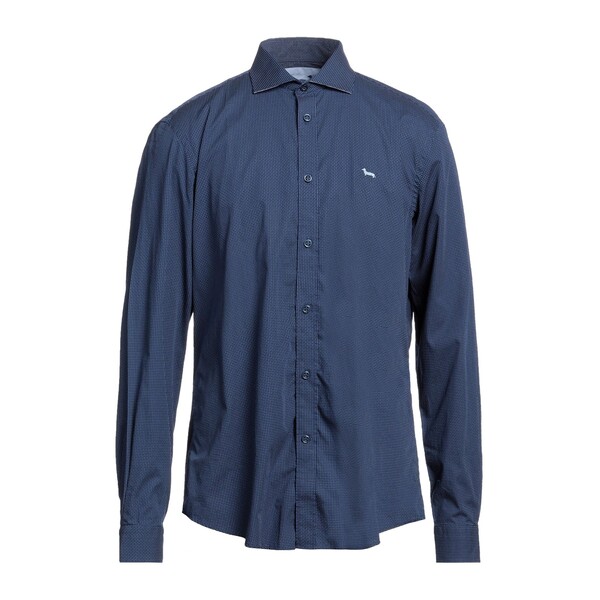 【送料無料】 ハーモント & ブレイン メンズ シャツ トップス Shirts Blue