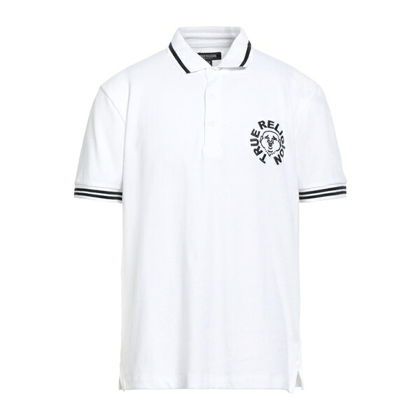 【送料無料】 トゥルーレリジョン メンズ Tシャツ トップス Polo shirts White