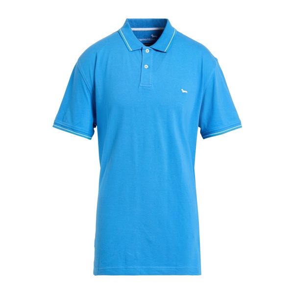 【送料無料】 ハーモント & ブレイン メンズ Tシャツ トップス Polo shirts Azure