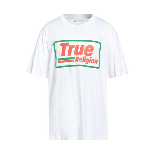 【送料無料】 トゥルーレリジョン メンズ Tシャツ トップス T-shirts White｜asty