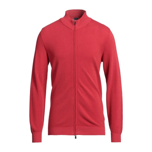 【送料無料】 フェデーリ メンズ カーディガン アウター Cardigans Red｜asty