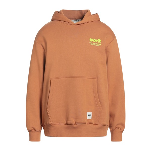 【送料無料】 キャタピラー メンズ パーカー・スウェットシャツ アウター Sweatshirts Brown