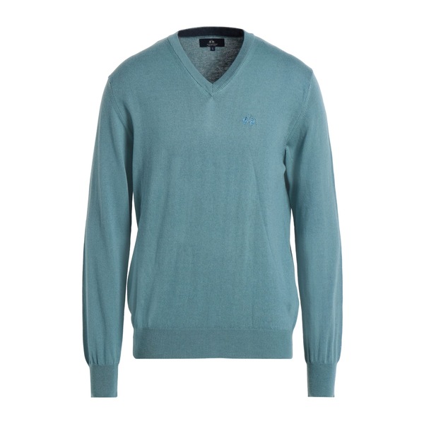 【送料無料】 ラ マルティーナ メンズ ニット&セーター アウター Sweaters Blue
