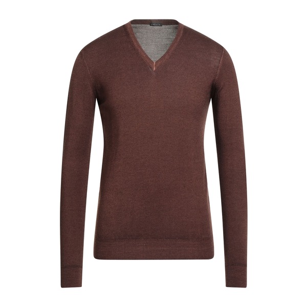 【送料無料】 レトワ メンズ ニット&セーター アウター Sweaters Brown