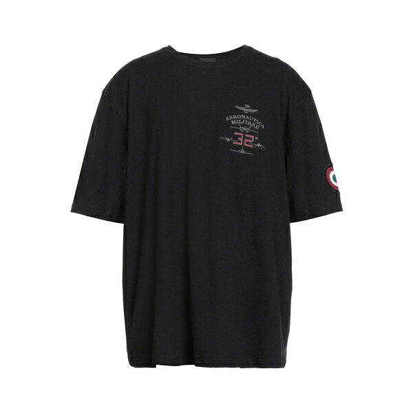 【送料無料】 アエロナウティカ ミリターレ メンズ Tシャツ トップス T-shirts Black 17,836円