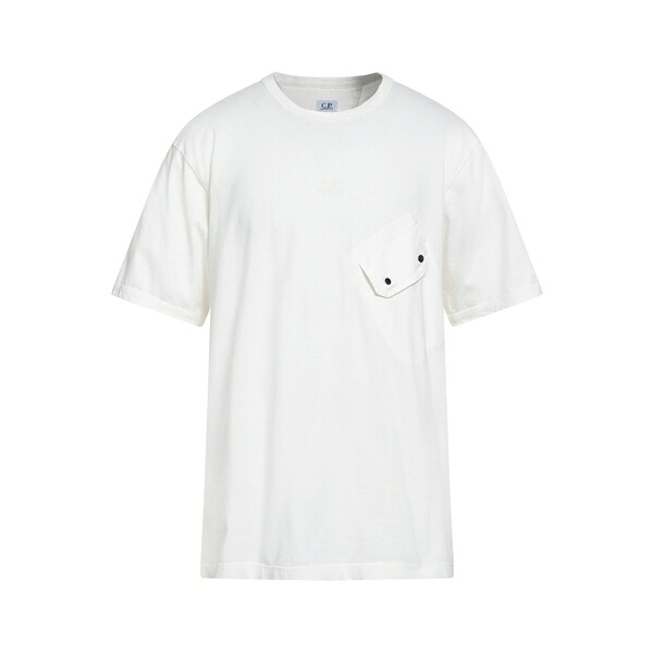【送料無料】 シーピーカンパニー メンズ Tシャツ トップス T-shirts White