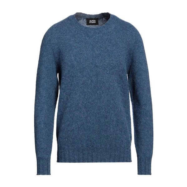 【貨物輸送無料】 アルファス テューディオ メンズ 編み物\u0026スウェーター アウター Sweaters Blue