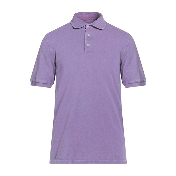 【送料無料】 フェデーリ メンズ Tシャツ トップス Polo shirts Purple
