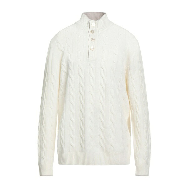 【送料無料】 グランサッソ メンズ ニット&セーター アウター Turtlenecks White