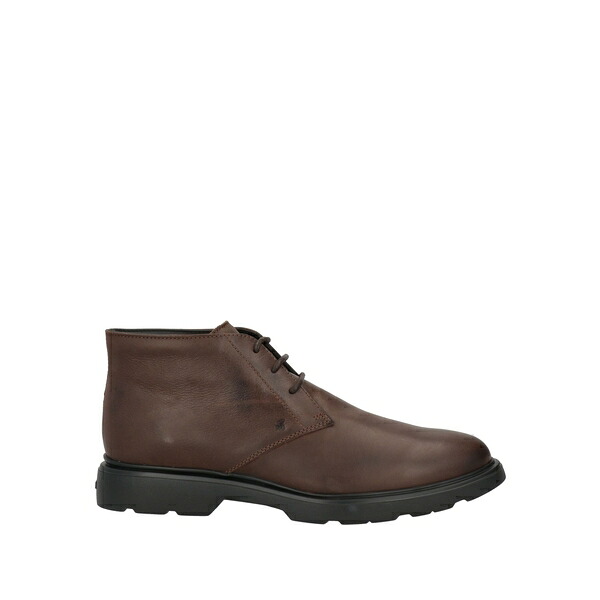 【送料無料】 ホーガン メンズ ブーツ シューズ Ankle boots Brown