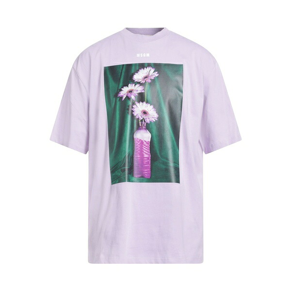 【送料無料】 エムエスジイエム メンズ Tシャツ トップス T-shirts Purple 21,286円