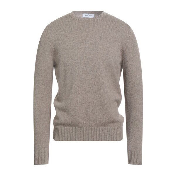 【貨物輸送無料】 グランサッソ メンズ 編み物\u0026プルオーバー アウター Sweaters Beige