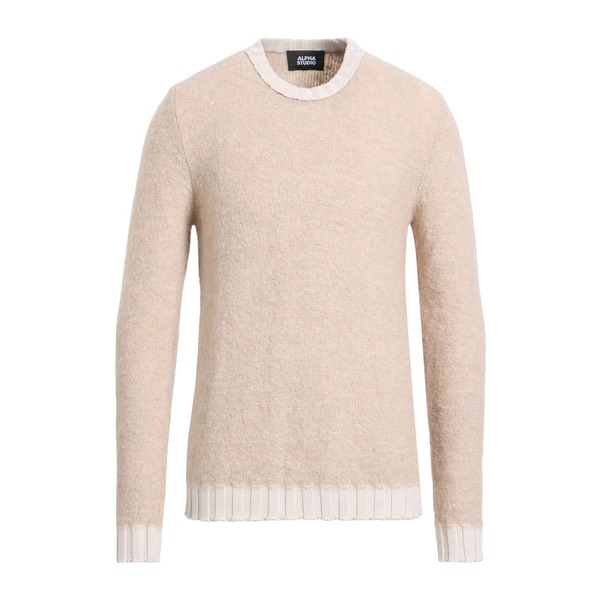【貨物輸送無料】 アルファス テューディオ メンズ 編み物\u0026プルオーバー アウター Sweaters Brown