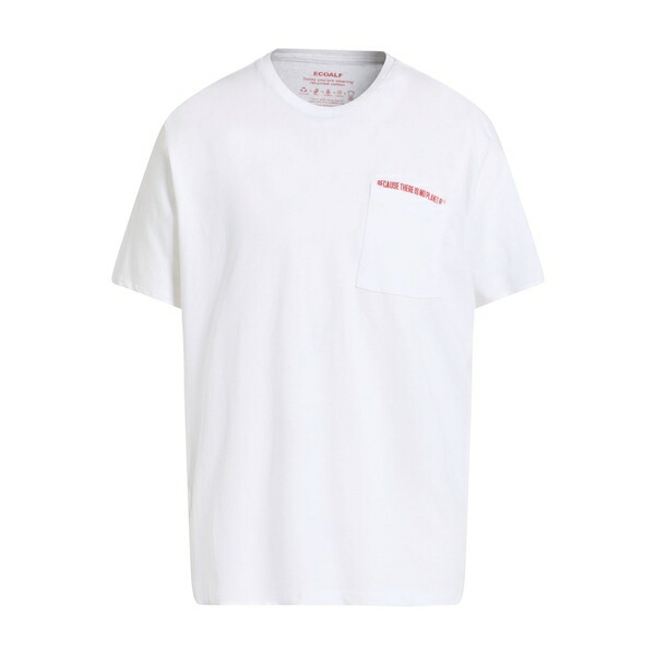 【送料無料】 エコアルフ メンズ Tシャツ トップス T-shirts White