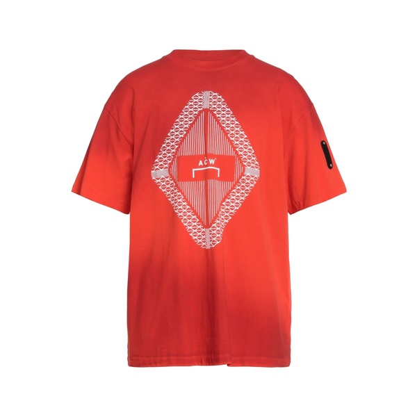 【送料無料】 ファインライン メンズ Tシャツ トップス T-shirts Red