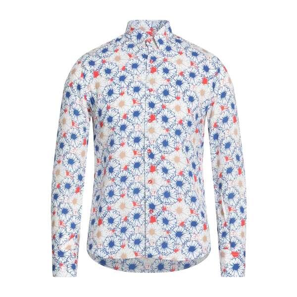 【送料無料】 エンアバンス メンズ シャツ トップス Shirts Blue|asty
