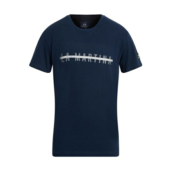 【送料無料】 ラ マルティーナ メンズ Tシャツ トップス T-shirts Blue