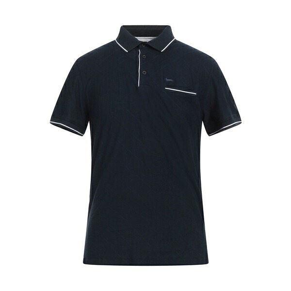 【送料無料】 ハーモント & ブレイン メンズ Tシャツ トップス Polo shirts Blue