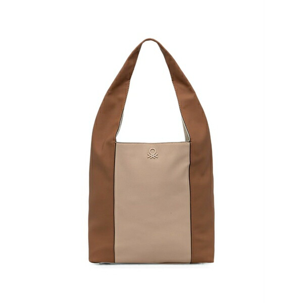 ベネトン レディース トートバッグ バッグ Logo-embroidered reversible tote bag Brown｜asty 31,720円