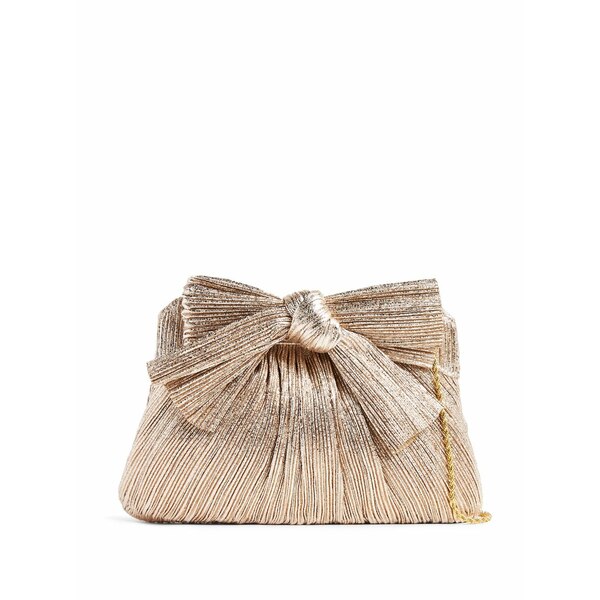 ロフラー ランダル レディース ハンドバッグ バッグ Rayne pliss&pound;-effect clutch bag Gold｜asty