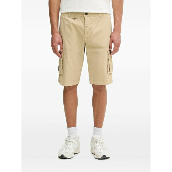 アエロナウティカ ミリターレ メンズ カジュアルパンツ ボトムス Logo-plaque cargo shorts Neutrals|asty