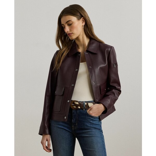 楽天市場】ラルフローレン ダブルアールエル レディース ラム レザー