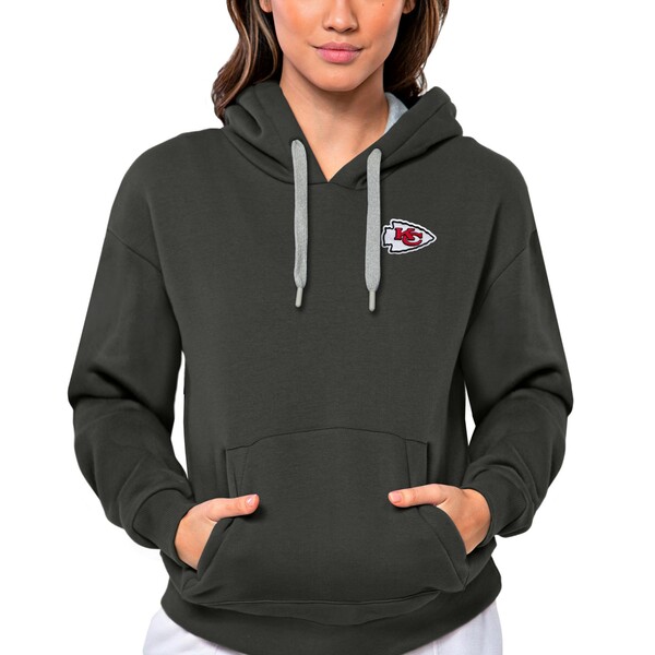 Detroit Lions Antigua Women's Victory Chenille Pullover Hoodie - White