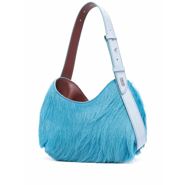 ジーシーディーエス レディース ショルダーバッグ 御徒面子 Small comma cavallino shoulder bag Blue