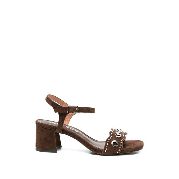 ビビロウ レディース サンダル シューズ Studded-strap sandals Brown｜asty