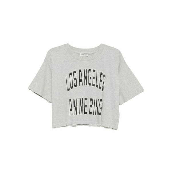 アニービン レディース Tシャツ トップス Los angeles t-shirt Grey