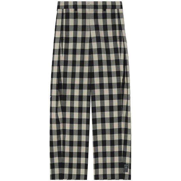 アーダーエラー レディース カジュアルパンツ ボトムス Aoker gingham wool trousers Black|asty