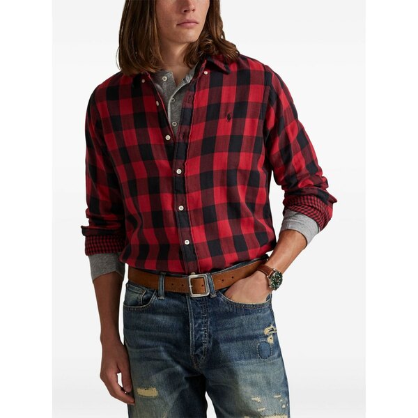 ラルフローレン メンズ シャツ トップス Polo ralph lauren shirts red Red｜asty