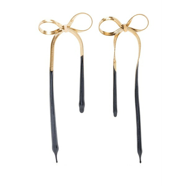 オットリンガー レディース ピアス＆イヤリング アクセサリー Laced bow earrings Gold｜asty