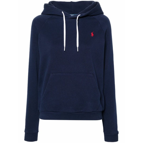 ラルフローレン レディース パーカー・スウェットシャツ アウター Polo pony drawstring hoodie Blue