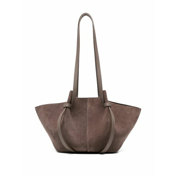 ユゼフィ レディース ショルダーバッグ 御徒面子 Mochi knot-handle shoulder bag Brown