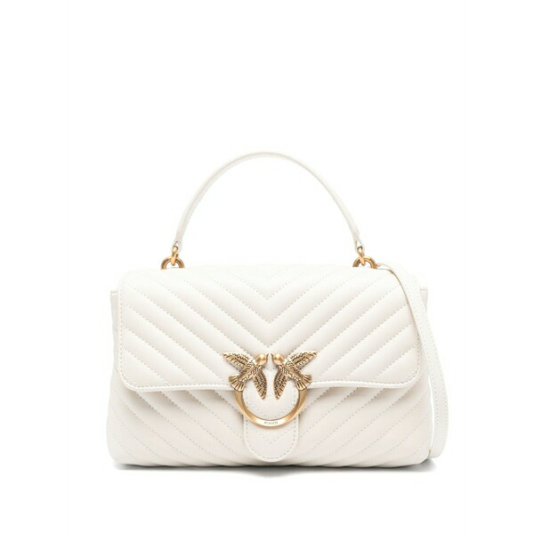 ピンコ レディース ショルダーバッグ バッグ Love one quilted shoulder bag Neutrals|asty