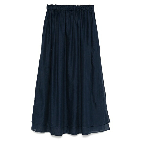 ユッカ レディース スカート ボトムス Cotton midi skirt Blue|asty