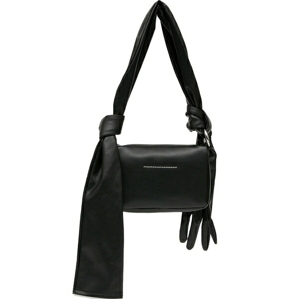 マルタンマルジェラ レディース ショルダーバッグ バッグ Glove-detail shoulder bag Black|asty