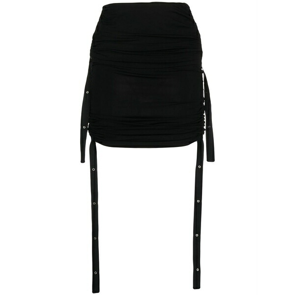 ディオンリー レディース スカート ボトムス Doric ruched midi skirt Black|asty