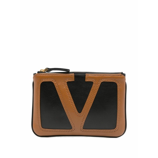 ヴァレンティノ ガラヴァーニ メンズ 金入れ 付属物 Viva superstar zip-fastening leather wallet Black