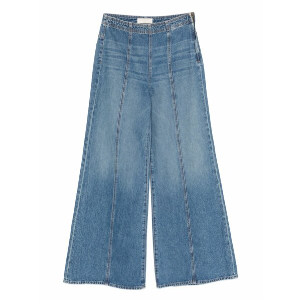 ウラ・ジョンソン レディース デニムパンツ ボトムス Wide-leg cotton jeans Blue｜asty