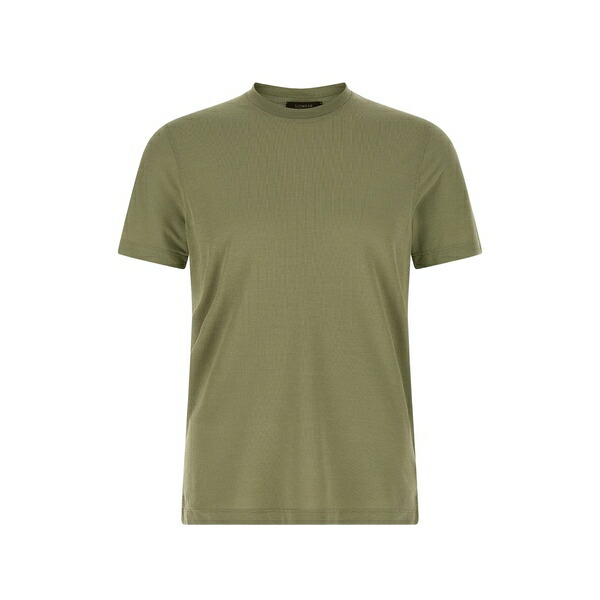 ザノーネ メンズ Tシャツ トップス Crew-neck short-sleeve t-shirt Green|asty
