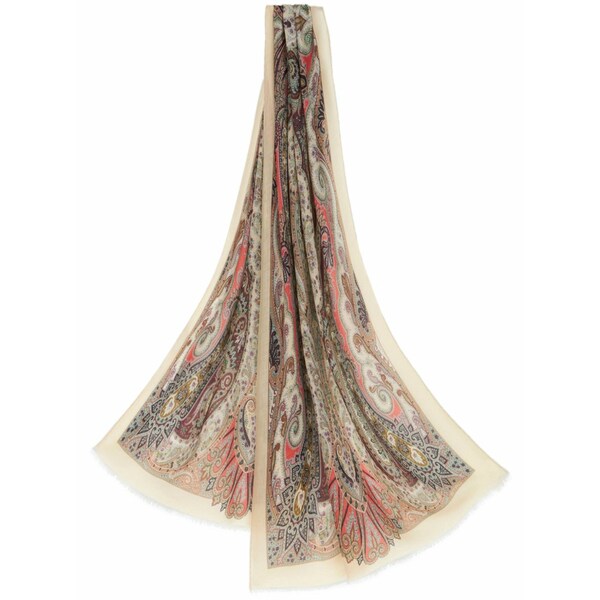 エトロ レディース えり巻き・袈裟・えり巻き 付属物 Paisley-print cashmere scarf Neutrals